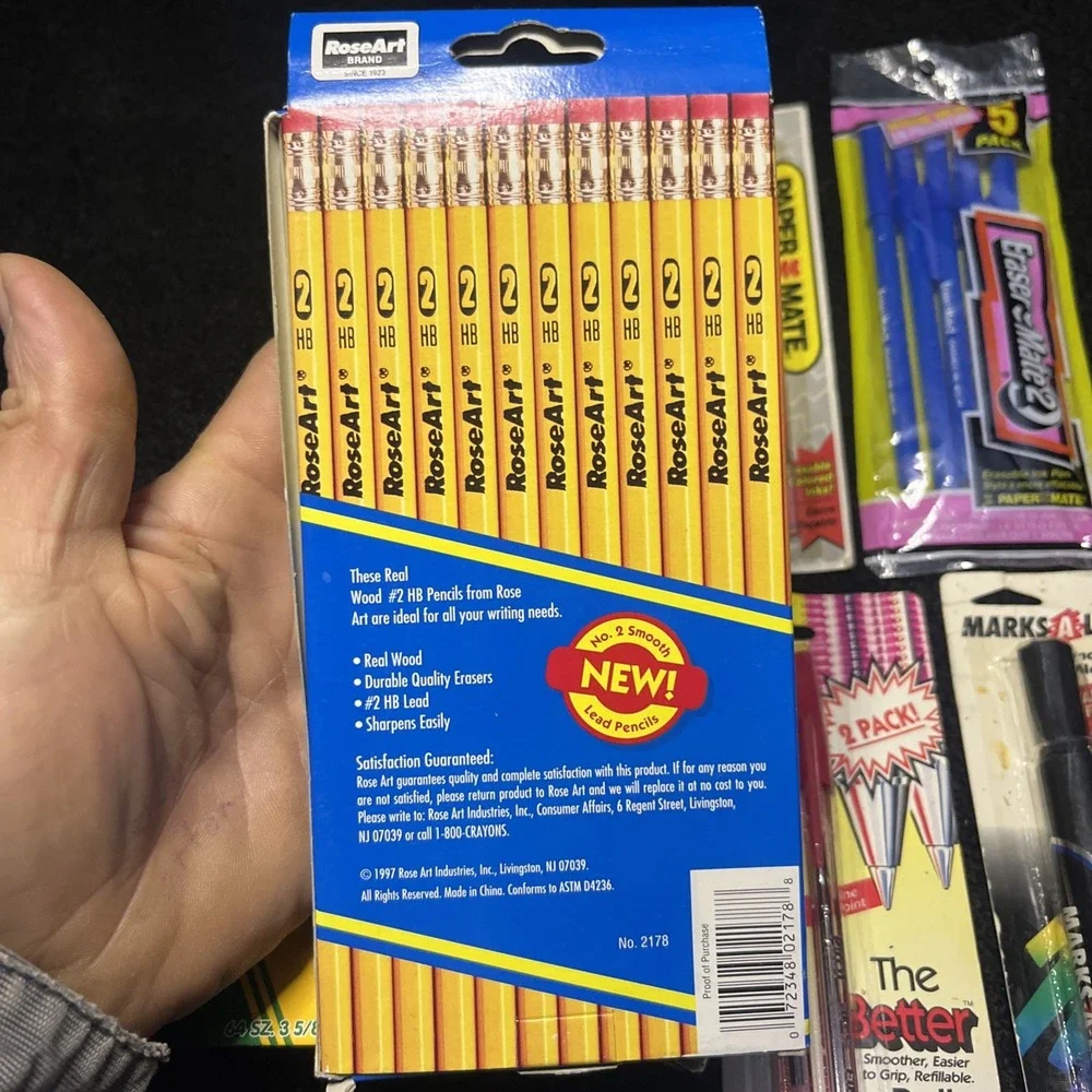 Vintage 1980's 1990's Assorted Ink Pen Mixed Lot of 6 new